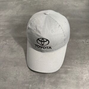 Toyota Baseball Cap Grey Embroidered Logo Adjustable Dad Hat Racing F1 Nascar